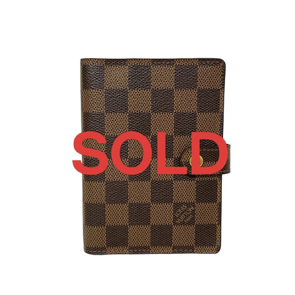 LOUIS VUITTON Agenda PM Ebene Damier - Agenda Damier Canvas 176-061325